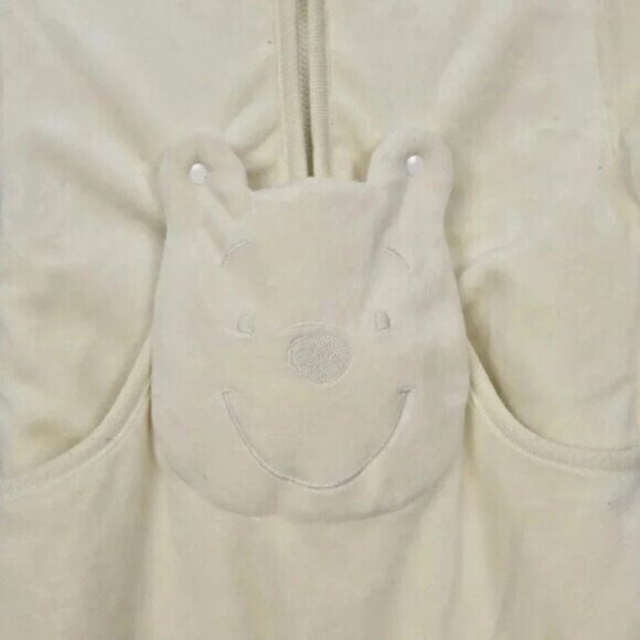 Vintage  Disney Winnie the Pooh Bear Bunting Snowsuit Yellow 6 Months - Picture 2 of 4